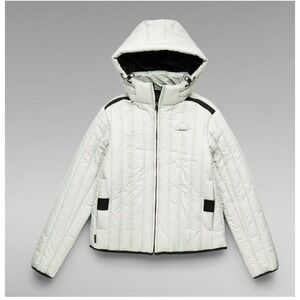 G-Star RAW Women's Meefic Vertical Quilted Jacket‎ Oyster Blue Size XS MSRP $290